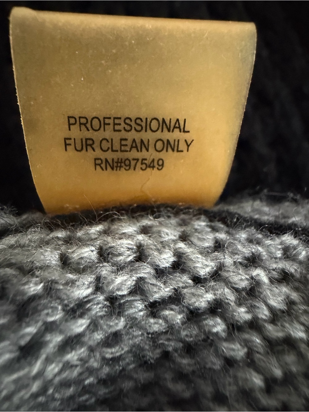 Metro Knit Fur Collection Raccoon Fur Cable Knit Hooded Poncho Cape M Après Ski - Picture 5 of 6